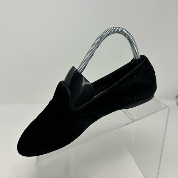 Birdies The Starling Black Velvet Comfort Smoking Slipper Flats Size 6.5 - Picture 3 of 14